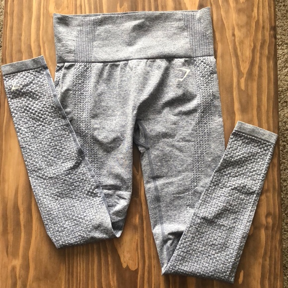 Gymshark Pants - Steel Blue Gymshark Vital Seamless Leggings S
